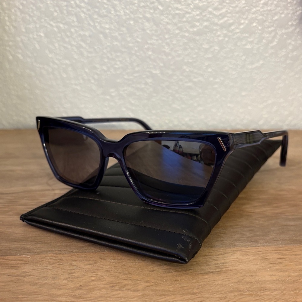 Victoria Beckham Dark Blue Sunglasses - Picture 9 of 11